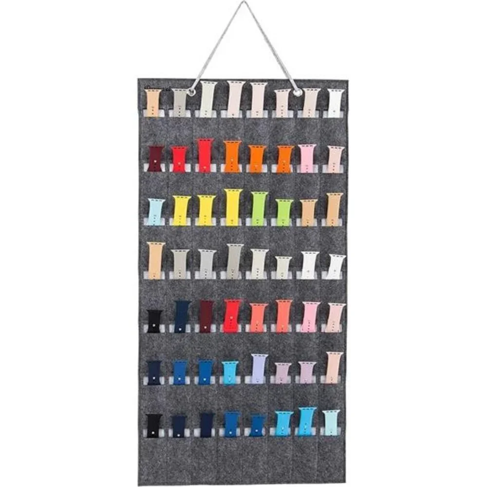 Watch Storage Organizer Hanging Roll Holds 24 Watches Straps Display Case